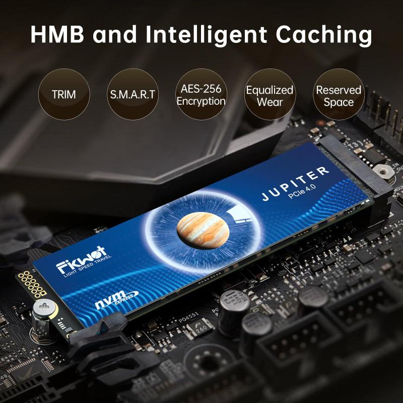 内蔵型SSD Fikwot FX991 M.2 SSD 1TB PCIe Gen4 SSD Fikwot FX991 M.2 SSD NVMe de 1 TB M2 2280 PCIe de 4x4 - HD SSD